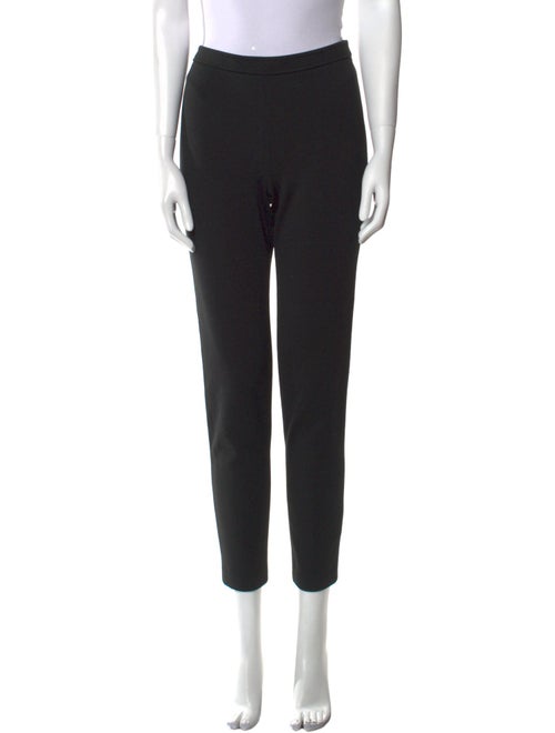 St. John Caviar Wool Skinny Leg Pants