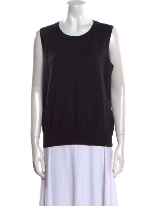 St. John Caviar Wool Scoop Neck Sweater