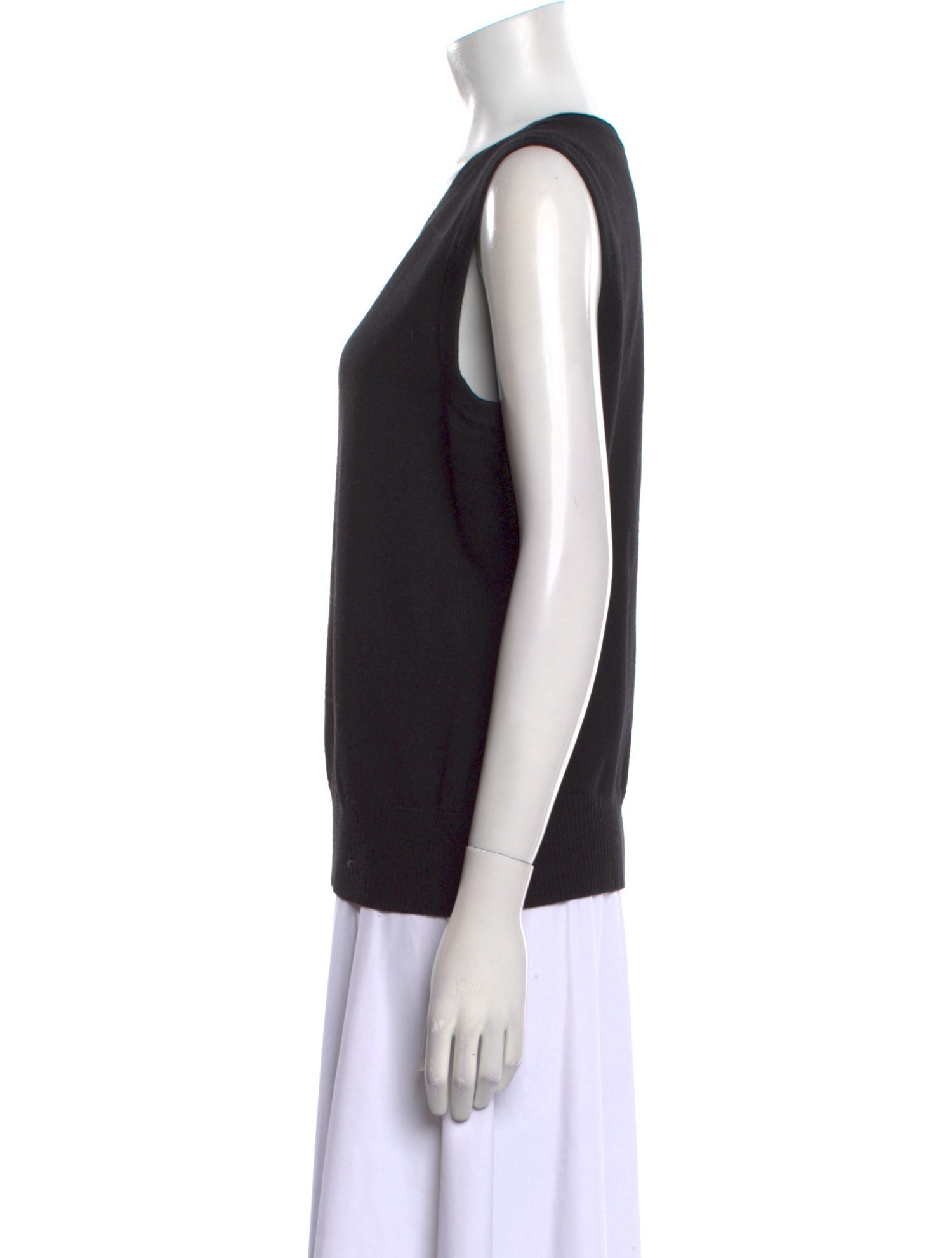 St. John Caviar Wool Scoop Neck Sweater