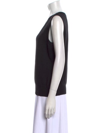 St. John Caviar Wool Scoop Neck Sweater