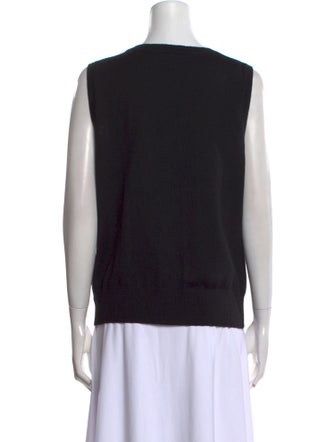 St. John Caviar Wool Scoop Neck Sweater