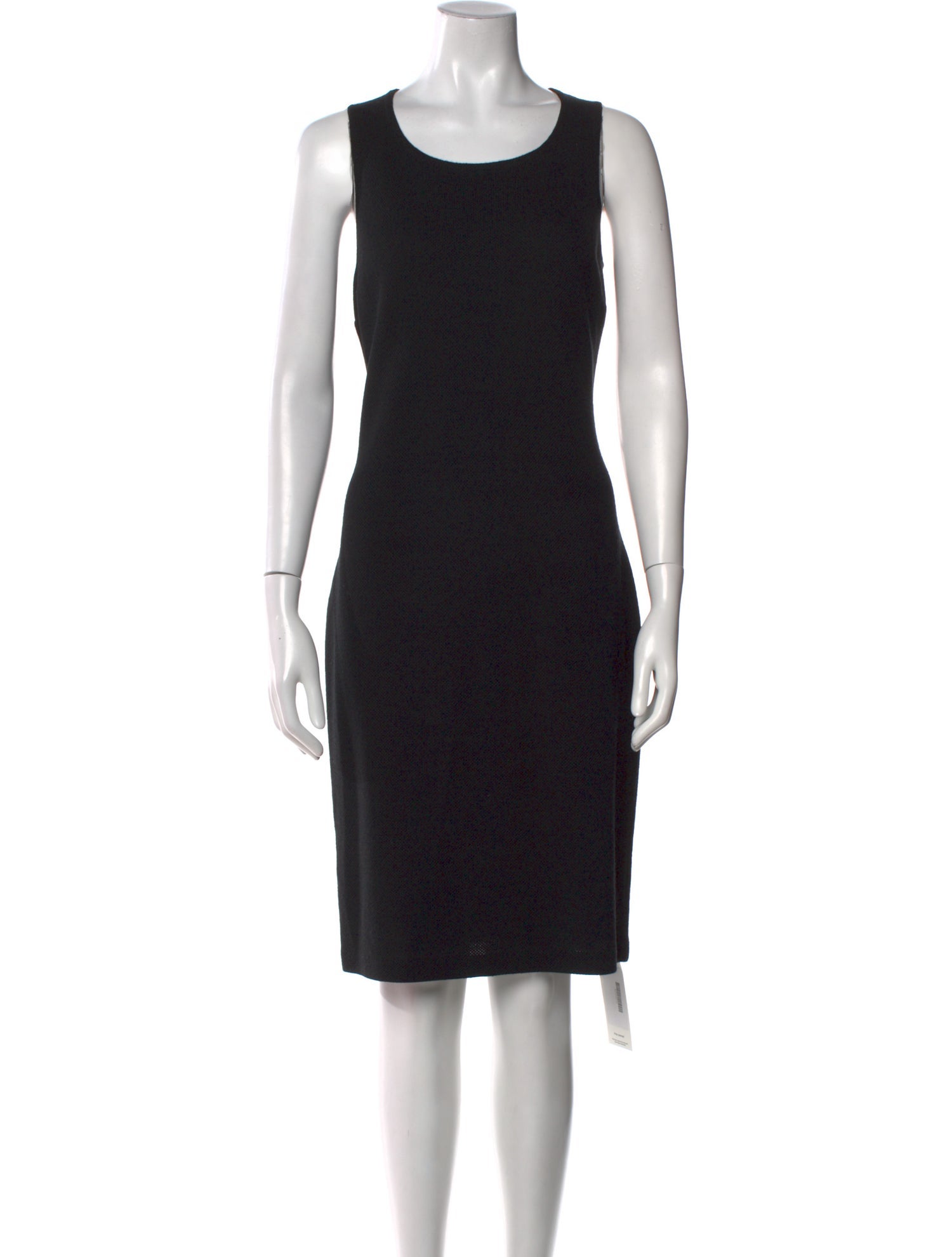 St. John Caviar Wool Knee-Length Dress