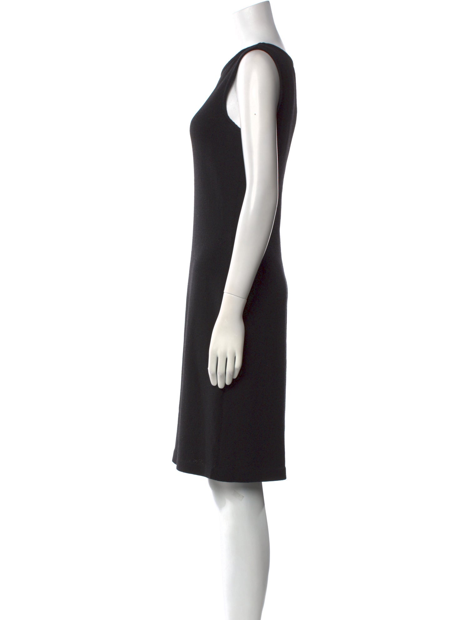 St. John Caviar Wool Knee-Length Dress