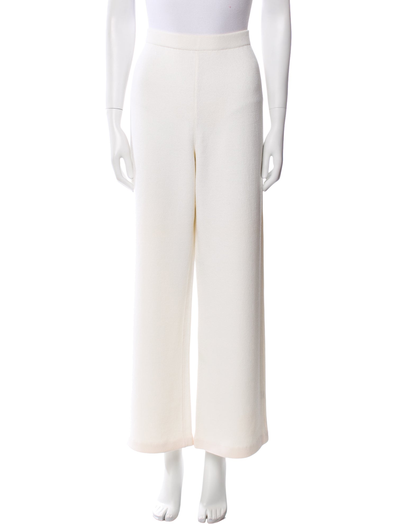 St. John Caviar Wool Wide Leg Pants