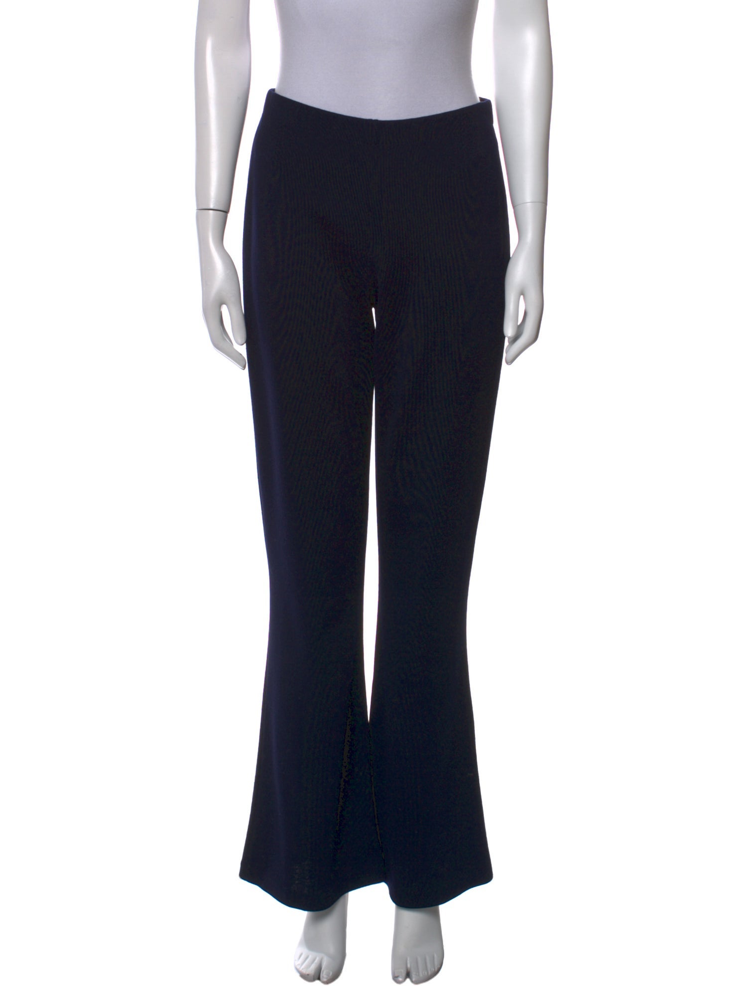St. John Caviar Wool Wide Leg Pants
