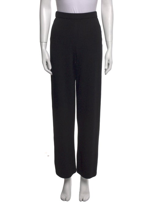 St. John Caviar Wool Wide Leg Pants