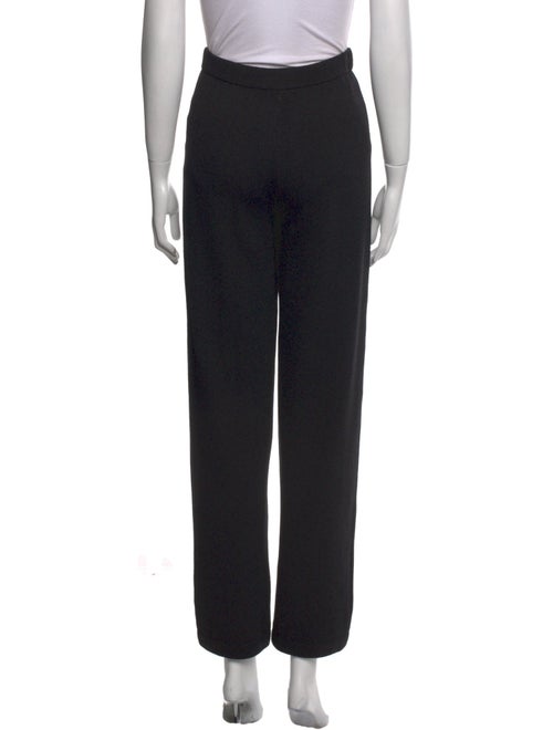 St. John Caviar Wool Wide Leg Pants