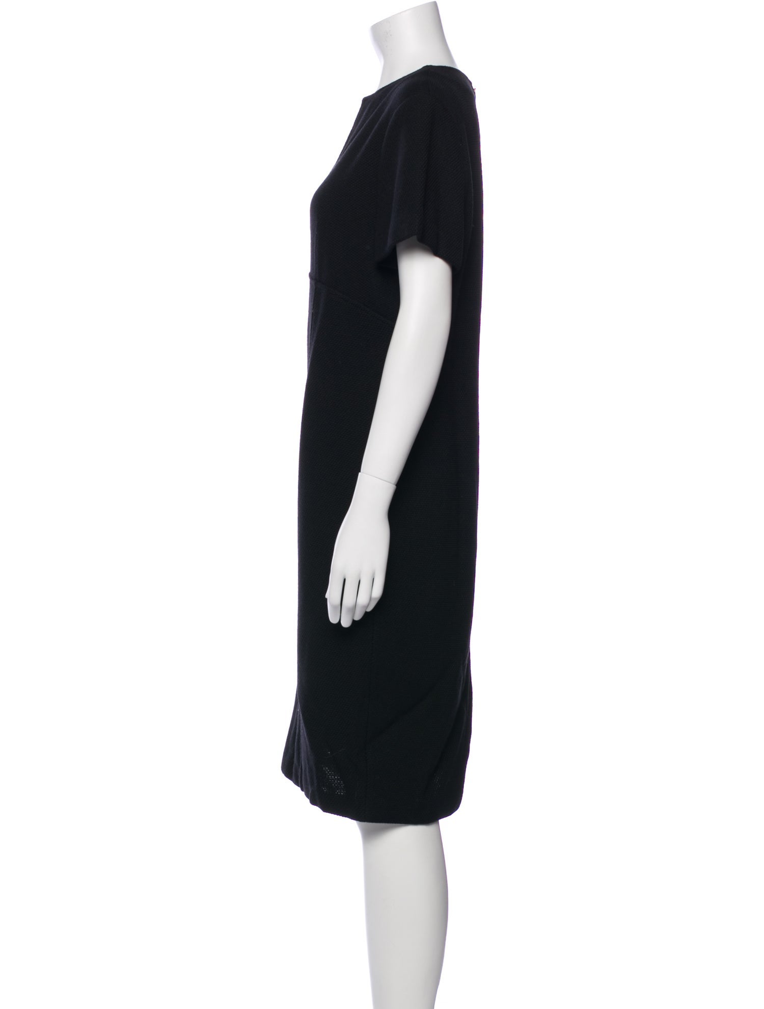 St. John Caviar Wool Knee-Length Dress w/ Tags