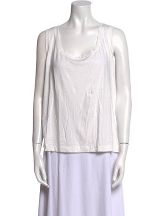 St. John Caviar Cowl Neck Sleeveless Top