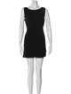 St. John Caviar Scoop Neck Mini Dress