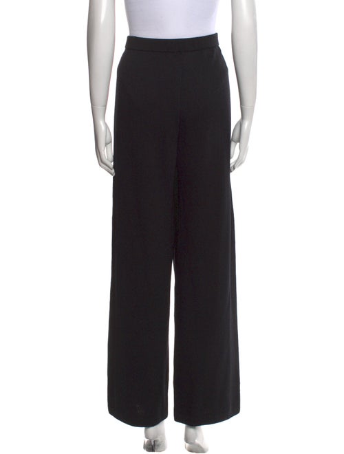 St. John Caviar Wool Wide Leg Pants