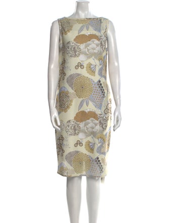 St. John Collection Printed Knee-Length Dress