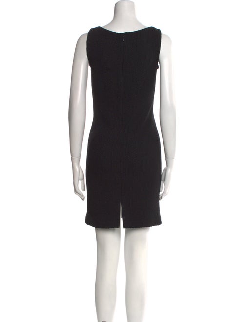 St. John Caviar Scoop Neck Mini Dress