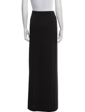 St. John Caviar Wool Long Skirt