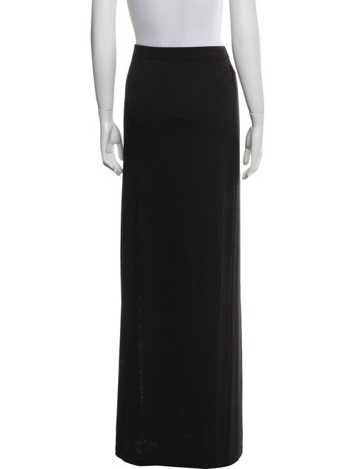 St. John Caviar Wool Long Skirt