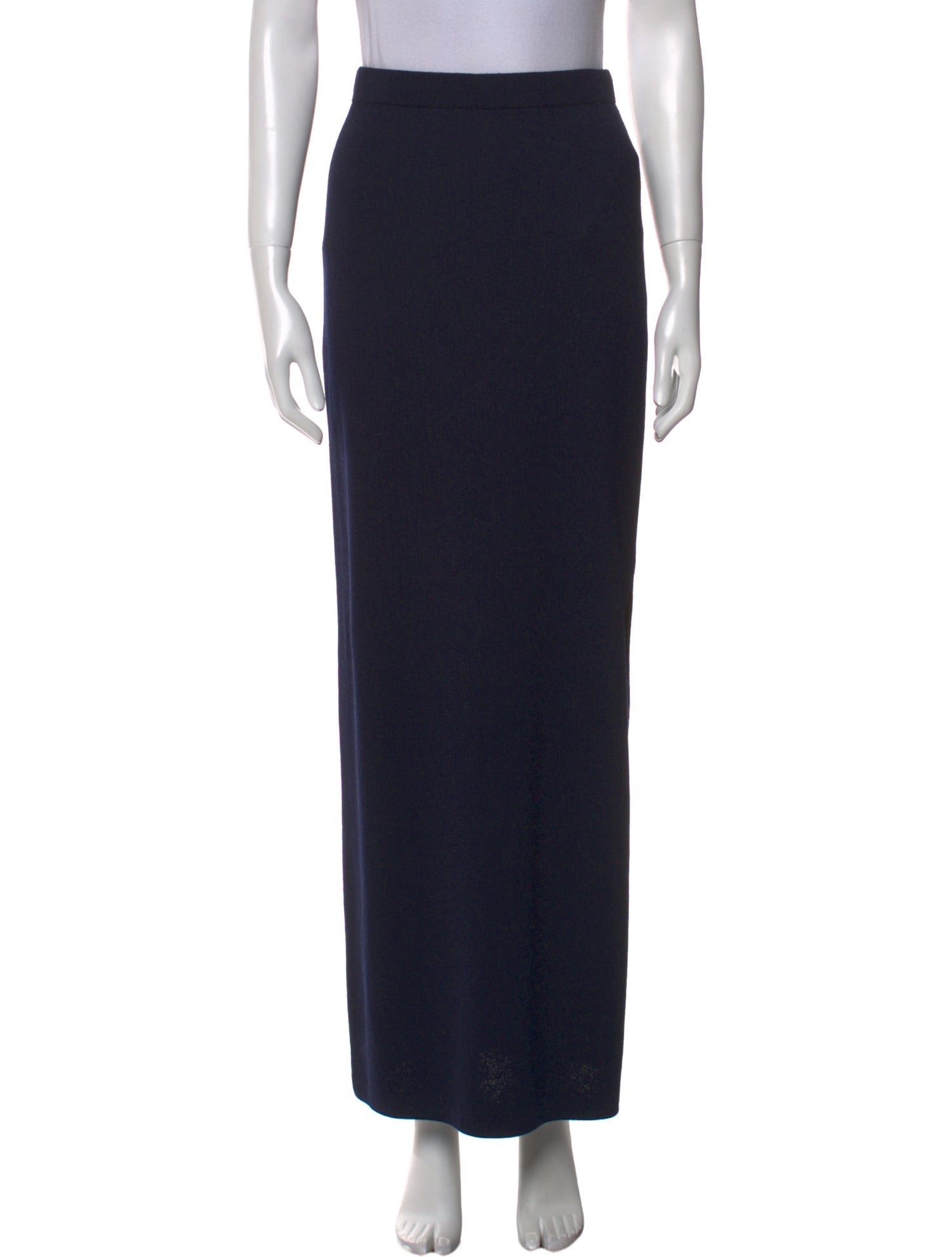 St. John Caviar Wool Long Skirt