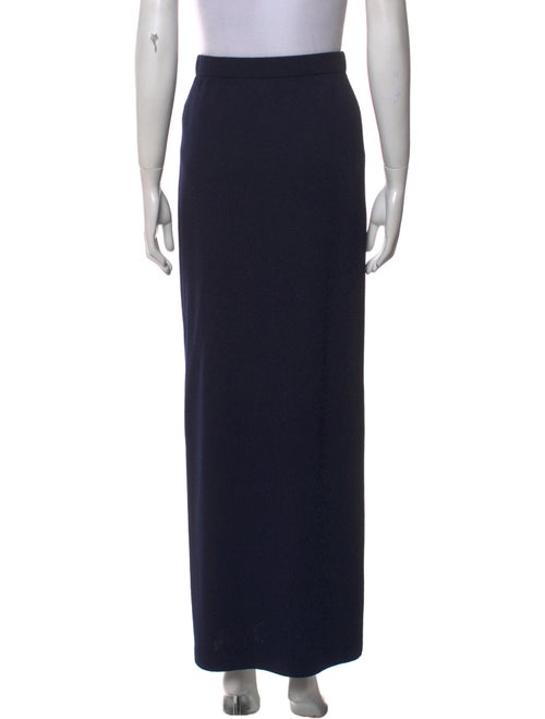 St. John Caviar Wool Long Skirt