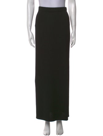 St. John Caviar Wool Long Skirt