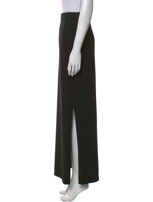 St. John Caviar Wool Long Skirt