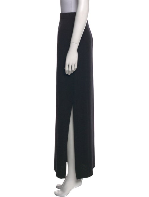 St. John Caviar Wool Long Skirt