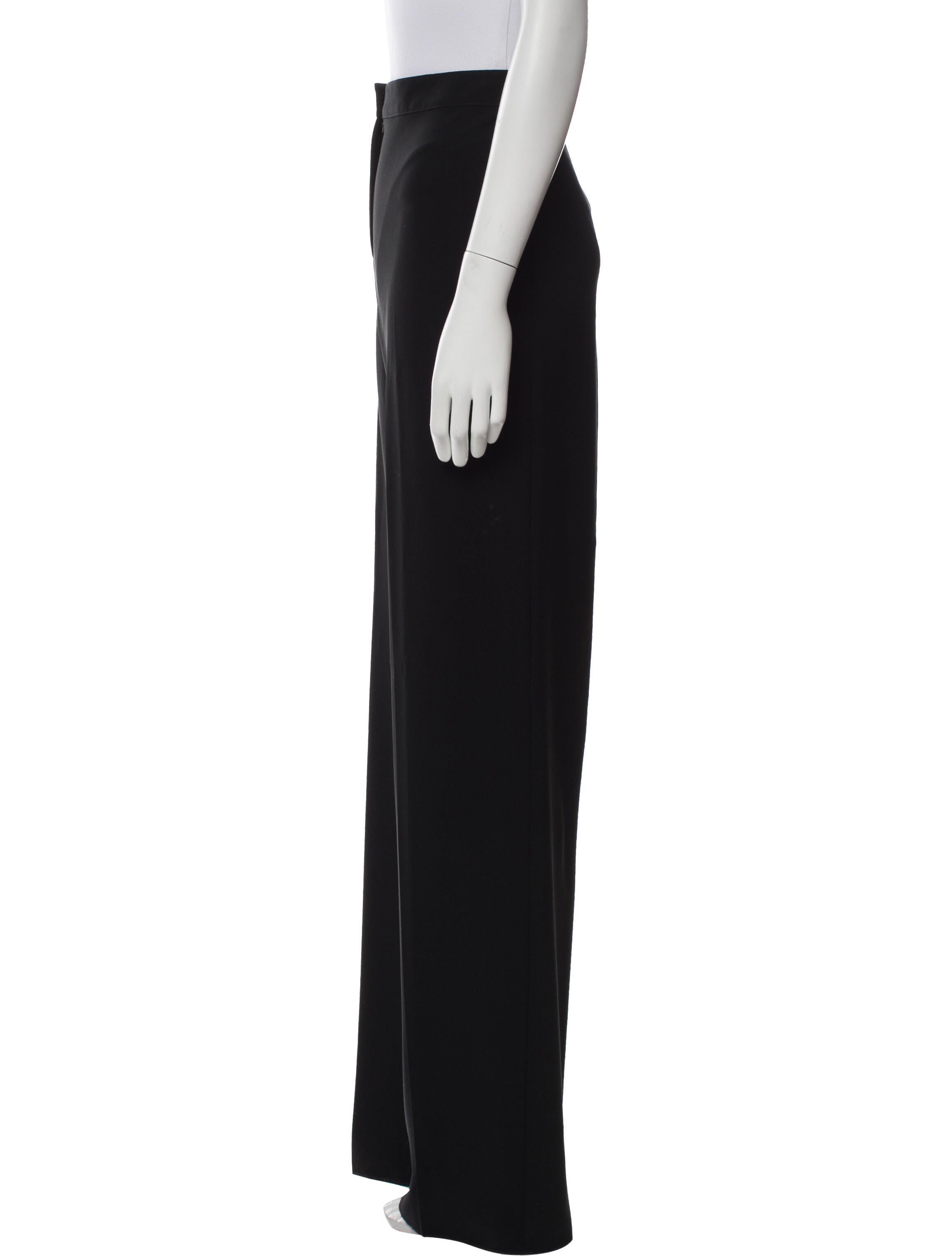 St. John Caviar Wide Leg Pants