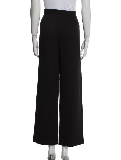 St. John Caviar Wool Wide Leg Pants