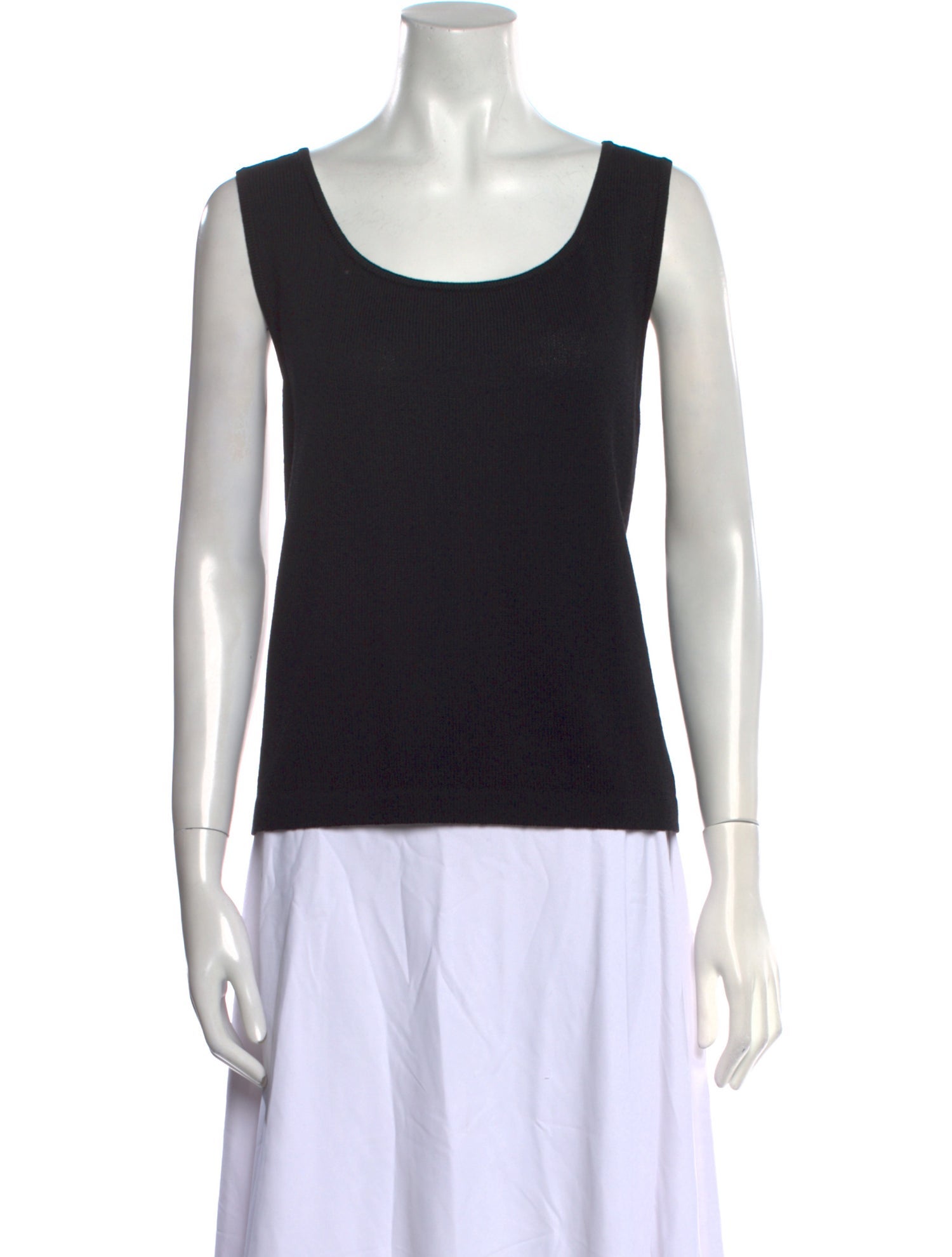 St. John Caviar Wool Scoop Neck Sweater