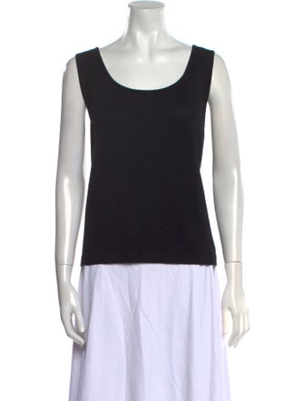 St. John Caviar Wool Scoop Neck Sweater