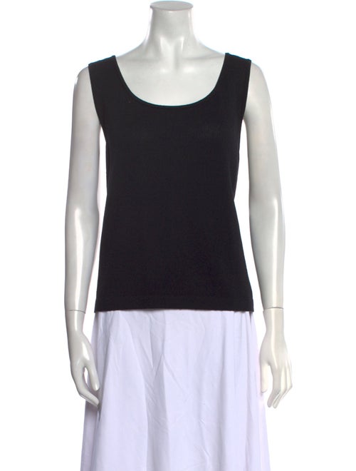 St. John Caviar Wool Scoop Neck Sweater