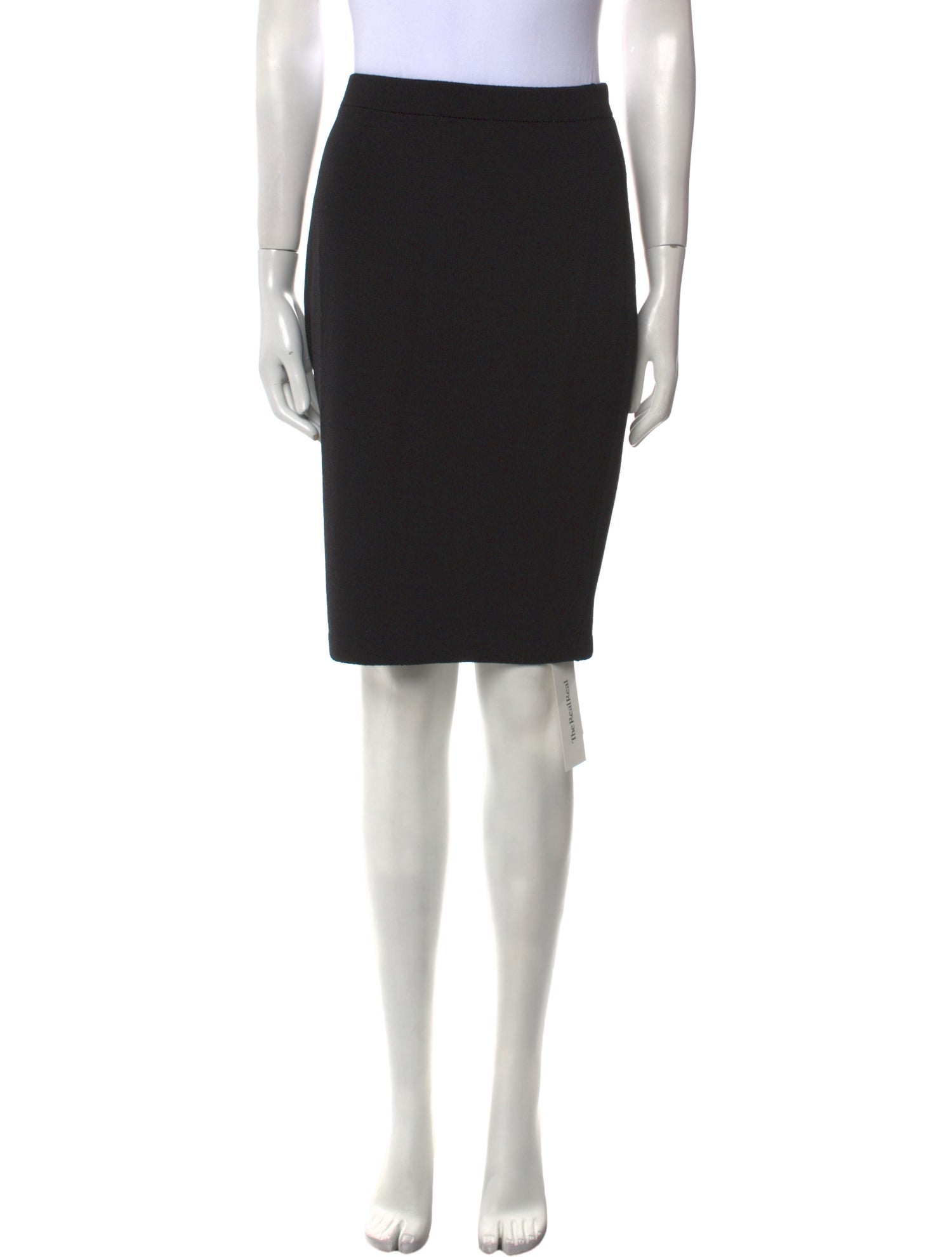 St. John Caviar Wool Knee-Length Skirt w/ Tags