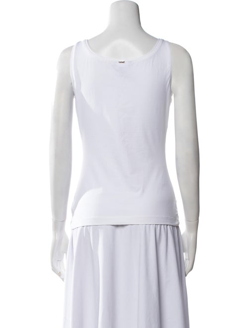 St. John Caviar Scoop Neck Sleeveless Top