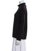 St. John Caviar Turtleneck Long Sleeve Sweatshirt