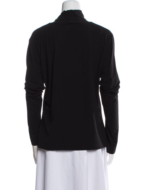 St. John Caviar Turtleneck Long Sleeve Sweatshirt