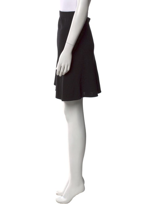St. John Caviar Wool Knee-Length Skirt