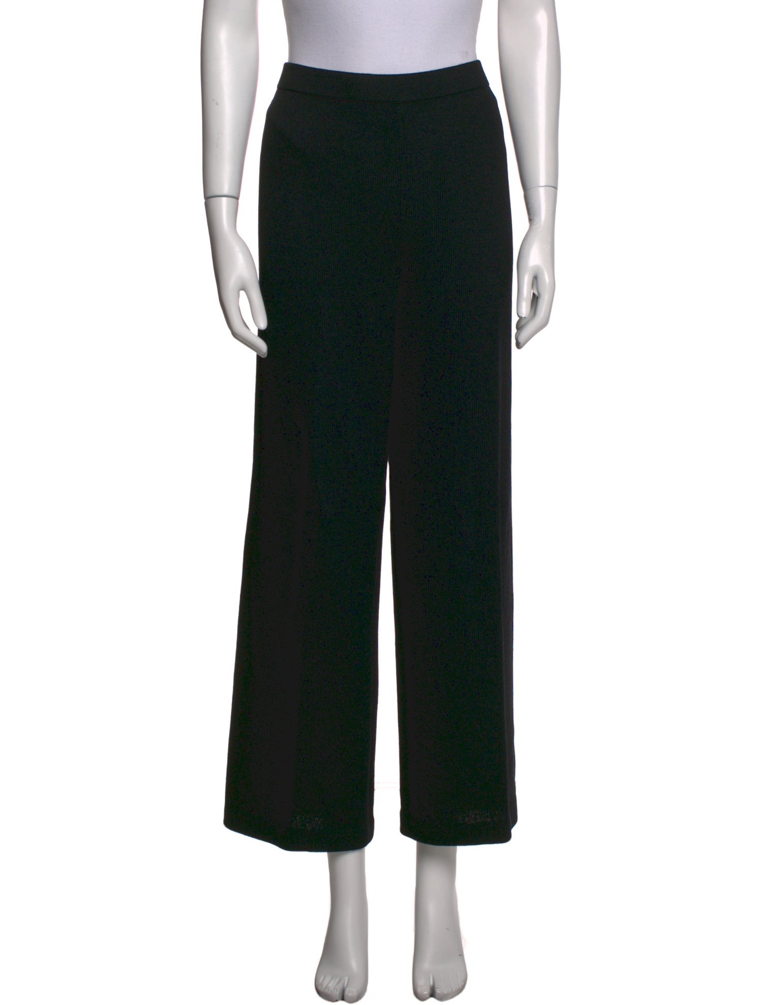 St. John Caviar Wool Wide Leg Pants w/ Tags