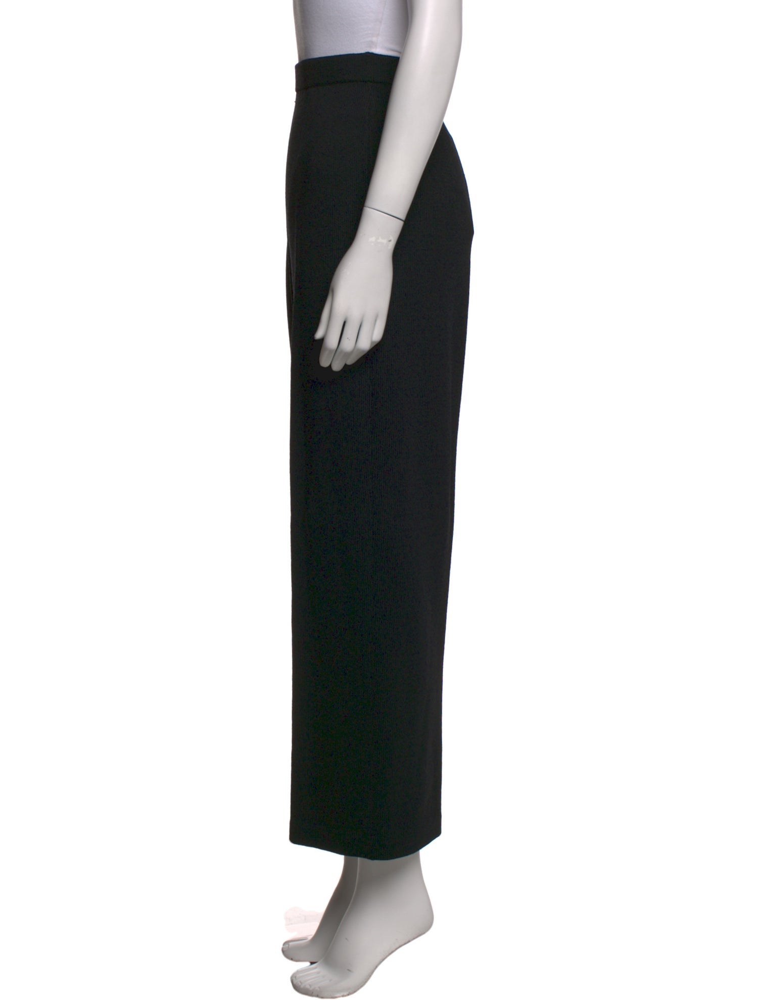 St. John Caviar Wool Wide Leg Pants w/ Tags