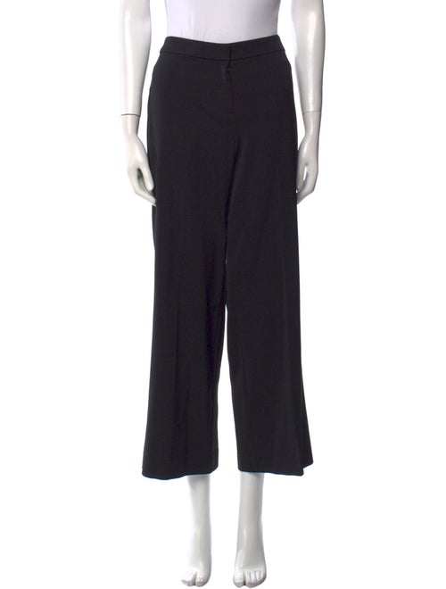 St. John Caviar Wool Wide Leg Pants