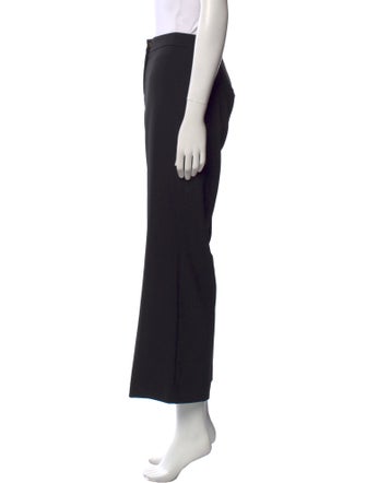 St. John Caviar Wool Wide Leg Pants