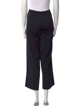 St. John Caviar Wool Wide Leg Pants