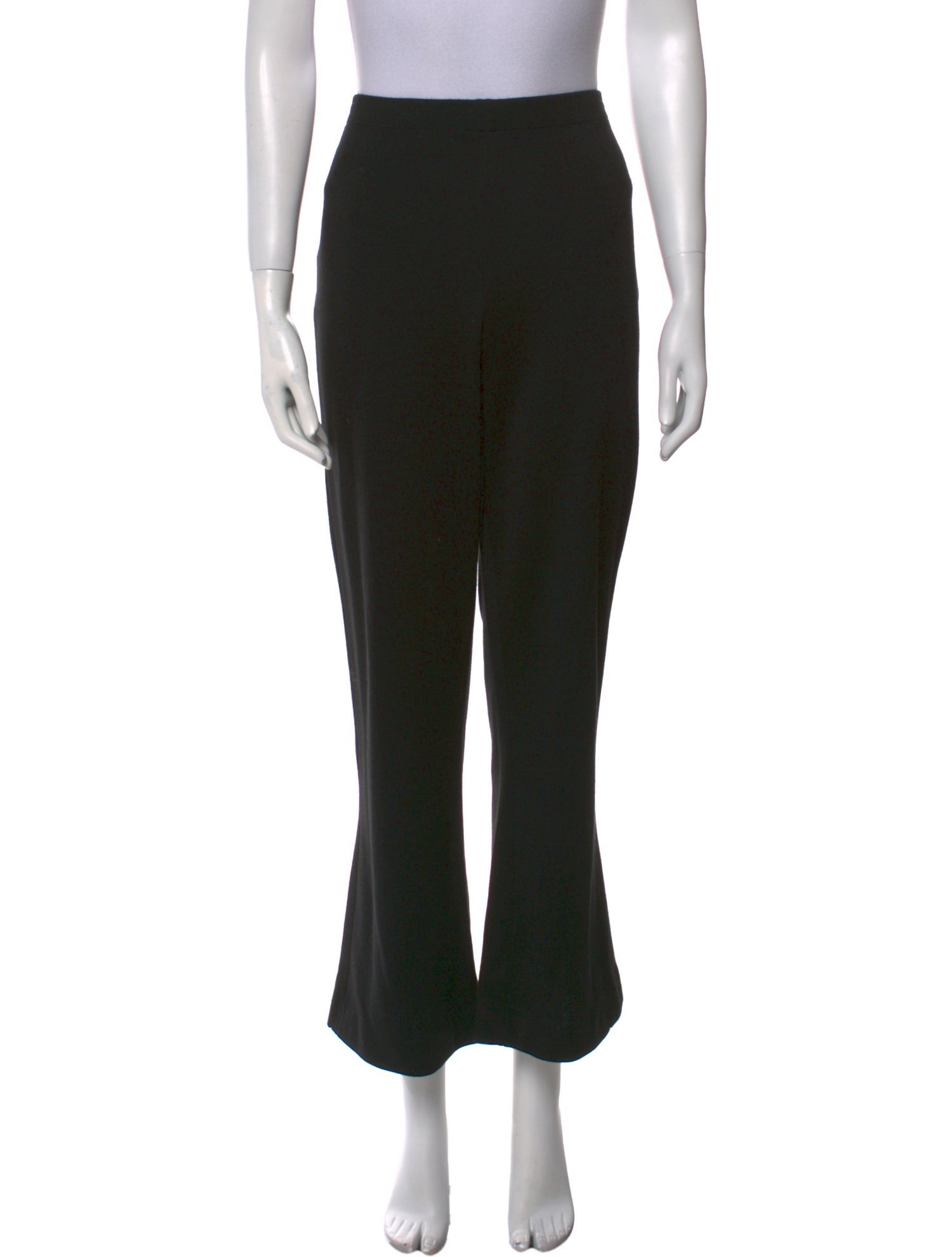 St. John Caviar Wool Wide Leg Pants