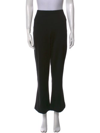 St. John Caviar Wool Wide Leg Pants