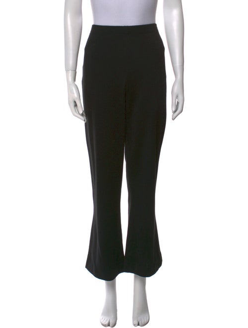 St. John Caviar Wool Wide Leg Pants