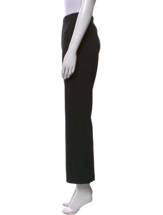 St. John Caviar Wool Wide Leg Pants