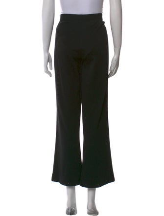St. John Caviar Wool Wide Leg Pants