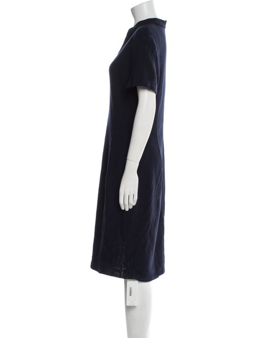 St. John Caviar Wool Knee-Length Dress