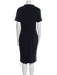 St. John Caviar Wool Knee-Length Dress