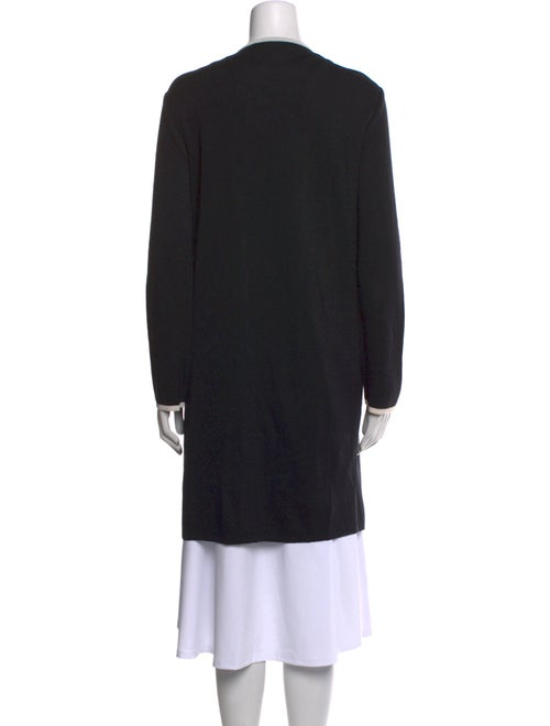 St. John Caviar Wool Colorblock Pattern Sweater