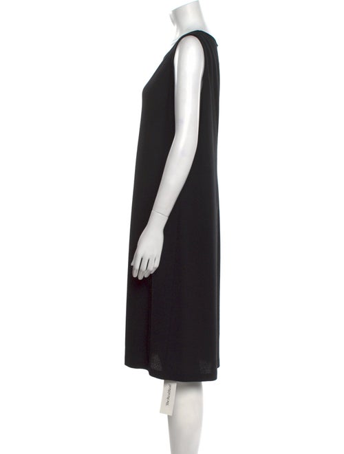 St. John Caviar Wool Knee-Length Dress