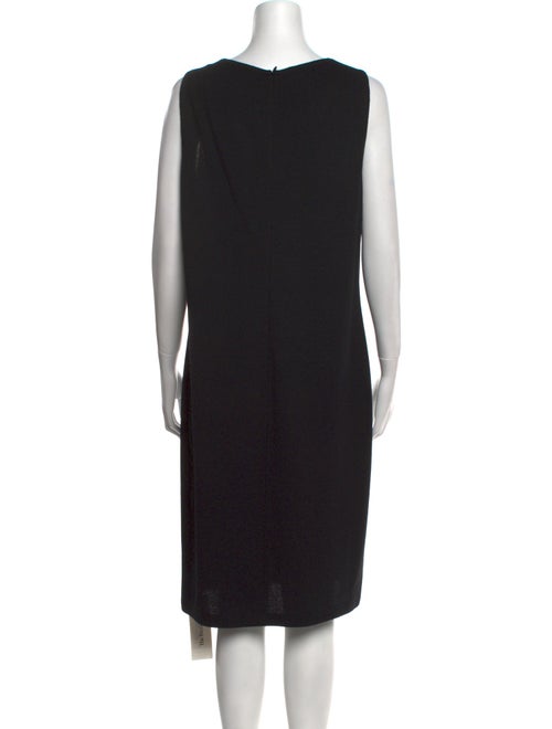 St. John Caviar Wool Knee-Length Dress