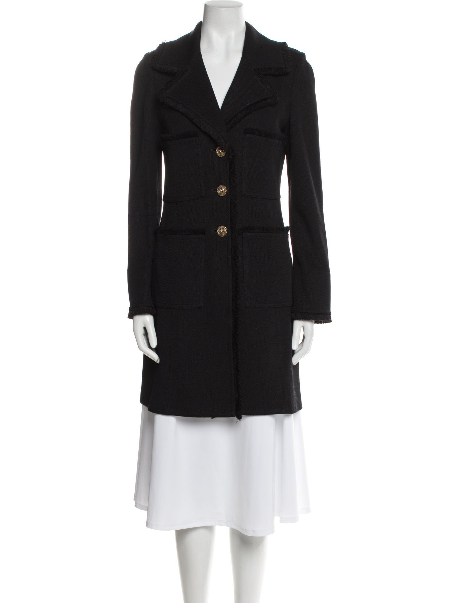 St. John Caviar Wool Peacoat